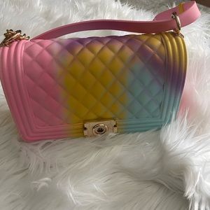 Beautiful rainbow purse
